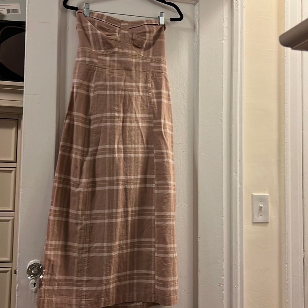 Maxi open back strapless dress by Free People